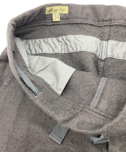 NIGEL CABOURN（ナイジェルケーボン）NIGEL CABOURN (ナイジェルケーボン) HOSPITAL PANT - FULLING WOOL ブラック サイズ:SIZE 34の古着・服飾アイテム