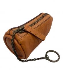 土屋鞄（ツチヤカバン）の古着「ミニドラム型レザーケース」｜キャメル