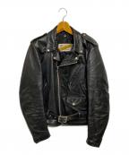PERFECTO by Schottパーフェクト バイ ショット）の古着「80-90's 118 ダブルライダース ジャケット」｜ブラック
