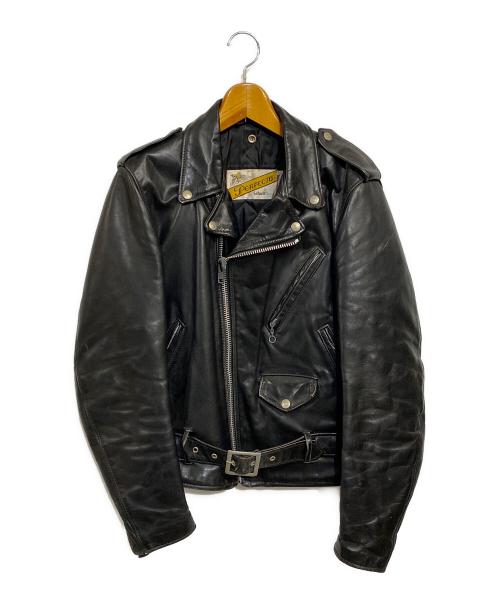 PERFECTO by Schott（パーフェクト バイ ショット）PERFECTO by Schott (パーフェクト バイ ショット) 80-90's 118 ダブルライダース ジャケット ブラック サイズ:SIZE 36の古着・服飾アイテム