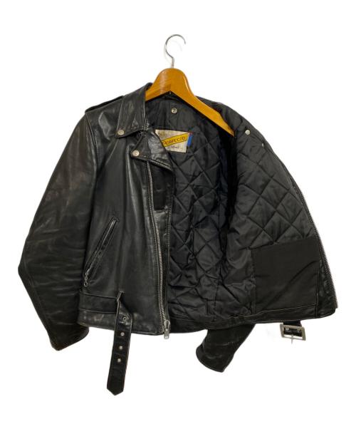 PERFECTO by Schott（パーフェクト バイ ショット）PERFECTO by Schott (パーフェクト バイ ショット) 80-90's 118 ダブルライダース ジャケット ブラック サイズ:SIZE 36の古着・服飾アイテム