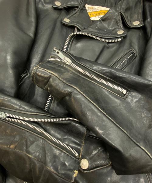 PERFECTO by Schott（パーフェクト バイ ショット）PERFECTO by Schott (パーフェクト バイ ショット) 80-90's 118 ダブルライダース ジャケット ブラック サイズ:SIZE 36の古着・服飾アイテム