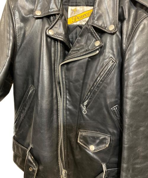PERFECTO by Schott（パーフェクト バイ ショット）PERFECTO by Schott (パーフェクト バイ ショット) 80-90's 118 ダブルライダース ジャケット ブラック サイズ:SIZE 36の古着・服飾アイテム
