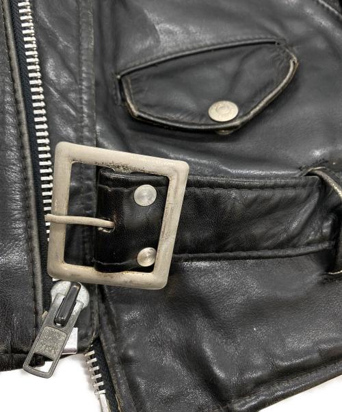 PERFECTO by Schott（パーフェクト バイ ショット）PERFECTO by Schott (パーフェクト バイ ショット) 80-90's 118 ダブルライダース ジャケット ブラック サイズ:SIZE 36の古着・服飾アイテム