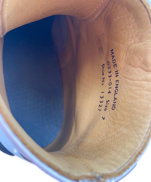 GEORGE COX（ジョージコックス）GEORGE COX (ジョージコックス) ホワイトレザー ブラックインターレース ホワイト サイズ:SIZE 7 (25.5-26cm)の古着・服飾アイテム