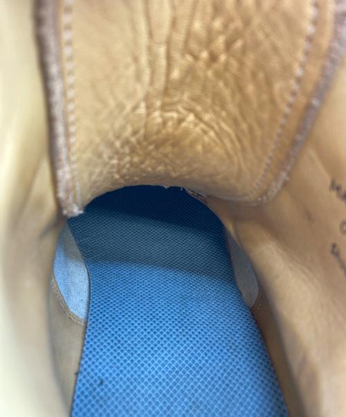 GEORGE COX（ジョージコックス）GEORGE COX (ジョージコックス) ホワイトレザー ブラックインターレース ホワイト サイズ:SIZE 7 (25.5-26cm)の古着・服飾アイテム