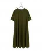 Thousand Mile×FREAK'S STOREサウザンドマイル×フリークスストア）の古着「2021SS 5分袖フレア ロングワンピース」｜グリーン