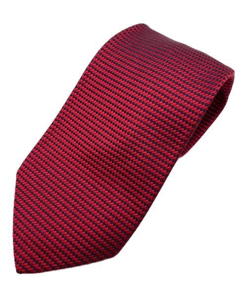 BROOKS BROTHERS（ブルックスブラザーズ）BROOKS BROTHERS (ブルックスブラザーズ) ジャカードストライプネクタイ レッド サイズ:大剣幅9.5cmの古着・服飾アイテム