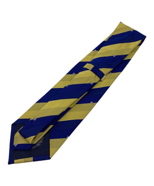 Burberrys of LONDON（バーバリーズ オブ ロンドン）Burberrys of LONDON (バーバリーズ オブ ロンドン) ヴィンテージボールドストライプネクタイ イエロー×ネイビー サイズ:大剣幅9.5cmの古着・服飾アイテム