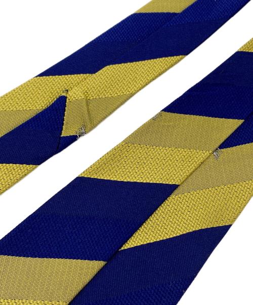 Burberrys of LONDON（バーバリーズ オブ ロンドン）Burberrys of LONDON (バーバリーズ オブ ロンドン) ヴィンテージボールドストライプネクタイ イエロー×ネイビー サイズ:大剣幅9.5cmの古着・服飾アイテム