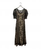 LAGUNA MOONラグナムーン）の古着「半袖ワンピース」｜ブラック