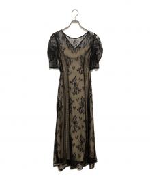 LAGUNA MOON（ラグナムーン）の古着「半袖ワンピース」｜ブラック