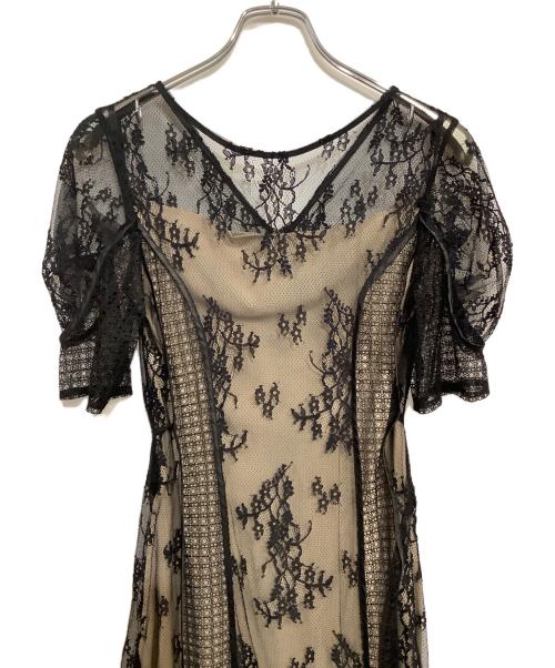 LAGUNA MOON（ラグナムーン）LAGUNA MOON (ラグナムーン) 半袖ワンピース ブラック サイズ:SIZE Sの古着・服飾アイテム