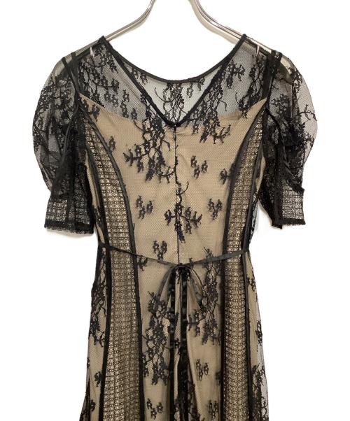 LAGUNA MOON（ラグナムーン）LAGUNA MOON (ラグナムーン) 半袖ワンピース ブラック サイズ:SIZE Sの古着・服飾アイテム