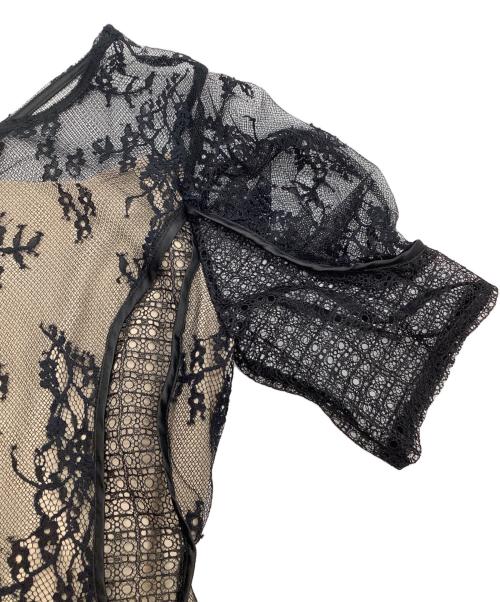 LAGUNA MOON（ラグナムーン）LAGUNA MOON (ラグナムーン) 半袖ワンピース ブラック サイズ:SIZE Sの古着・服飾アイテム