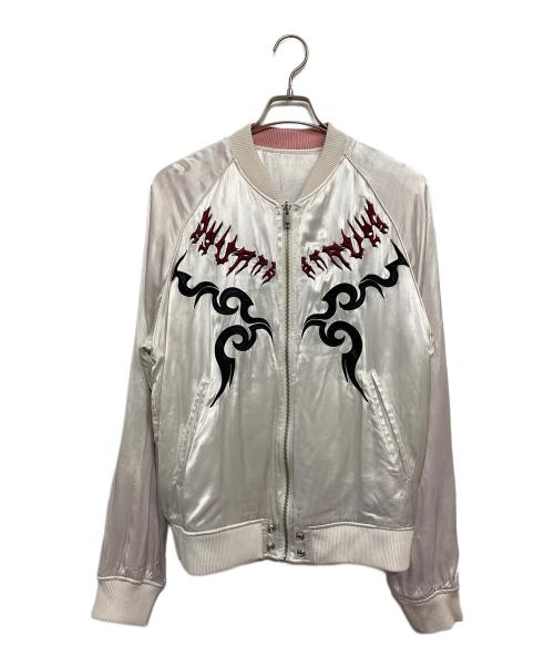 DIESEL（ディーゼル）DIESEL (ディーゼル) J-IVORY ブルゾン ホワイト×ピンク サイズ:SIZE EURの古着・服飾アイテム