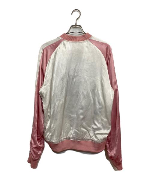 DIESEL（ディーゼル）DIESEL (ディーゼル) J-IVORY ブルゾン ホワイト×ピンク サイズ:SIZE EURの古着・服飾アイテム