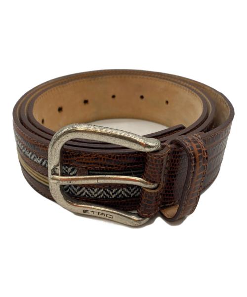 ETRO（エトロ）ETRO (エトロ) ベルト ブラウンの古着・服飾アイテム