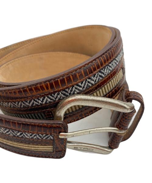 ETRO（エトロ）ETRO (エトロ) ベルト ブラウンの古着・服飾アイテム