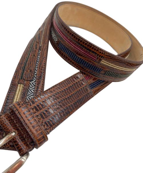 ETRO（エトロ）ETRO (エトロ) ベルト ブラウンの古着・服飾アイテム