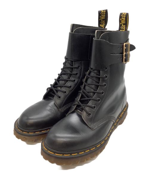 Dr.Martens（ドクターマーチン）Dr.Martens (ドクターマーチン) ダブルベルト 10ホールブーツ ブラック サイズ:SIZE 8 1/2 (27.5cm)の古着・服飾アイテム