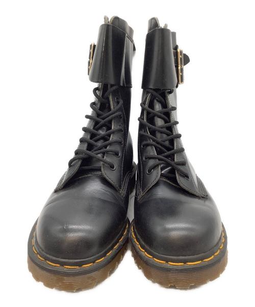 Dr.Martens（ドクターマーチン）Dr.Martens (ドクターマーチン) ダブルベルト 10ホールブーツ ブラック サイズ:SIZE 8 1/2 (27.5cm)の古着・服飾アイテム