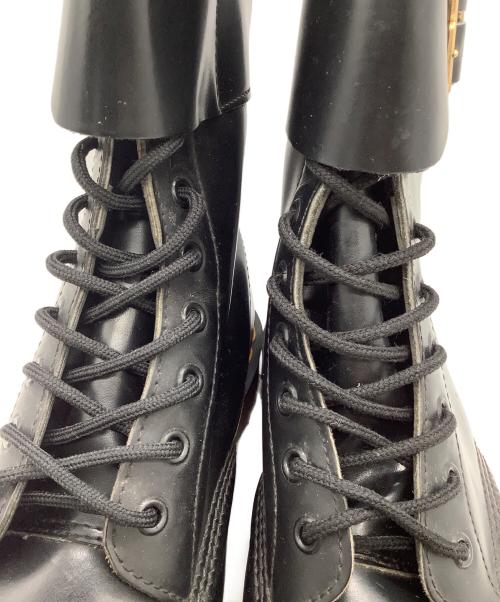 Dr.Martens（ドクターマーチン）Dr.Martens (ドクターマーチン) ダブルベルト 10ホールブーツ ブラック サイズ:SIZE 8 1/2 (27.5cm)の古着・服飾アイテム