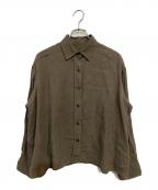 DEUXIEME CLASSEドゥーズィエム クラス）の古着「Linen シャツ」｜ブラウン