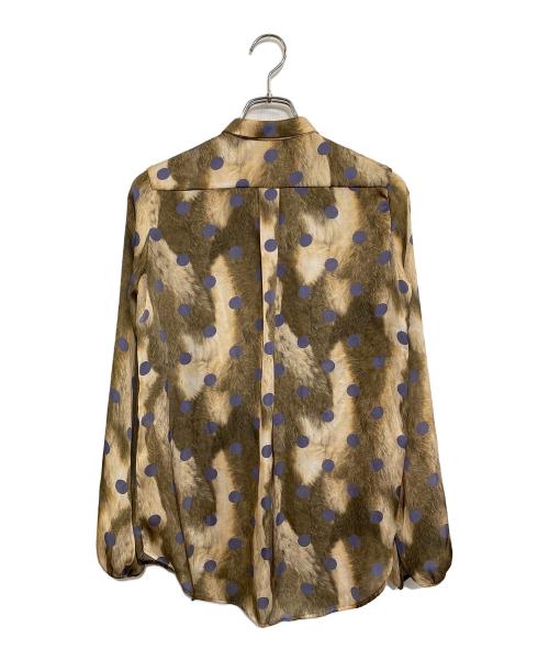 KOLOR（カラー）KOLOR (カラー) 長袖ファープリントブラウス 14WCL-B03124 Tops ベージュ サイズ:SIZE 1の古着・服飾アイテム