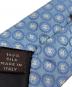 中古・古着 CELINE (セリーヌ) サークル×ロゴネクタイ ライトブルー サイズ:大剣幅9ｃｍ：3000円
