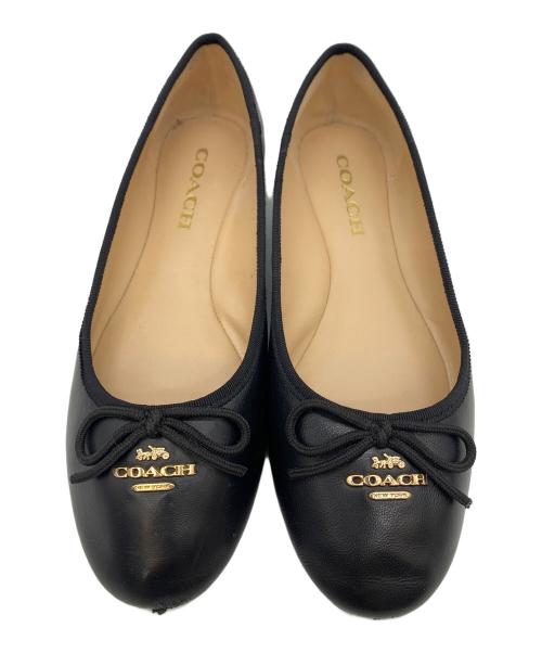 COACH（コーチ）COACH (コーチ) バレエシューズ ブラック サイズ:SIZE 24cmの古着・服飾アイテム