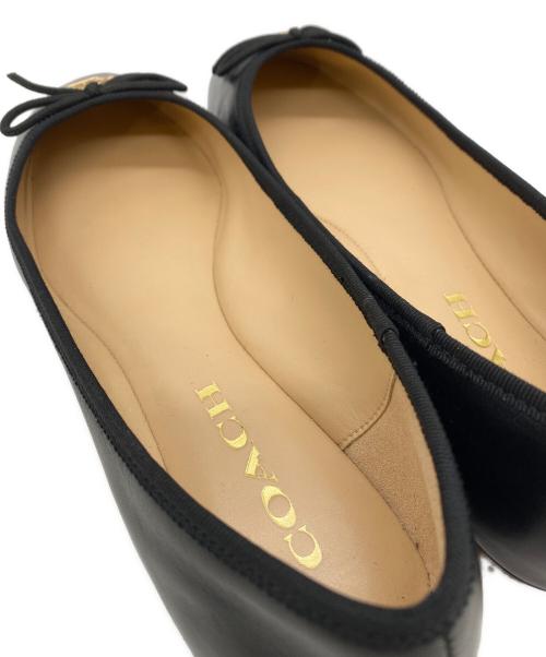 COACH（コーチ）COACH (コーチ) バレエシューズ ブラック サイズ:SIZE 24cmの古着・服飾アイテム