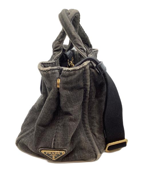 PRADA（プラダ）PRADA (プラダ) 2WAYバッグ カナパ ブラックの古着・服飾アイテム