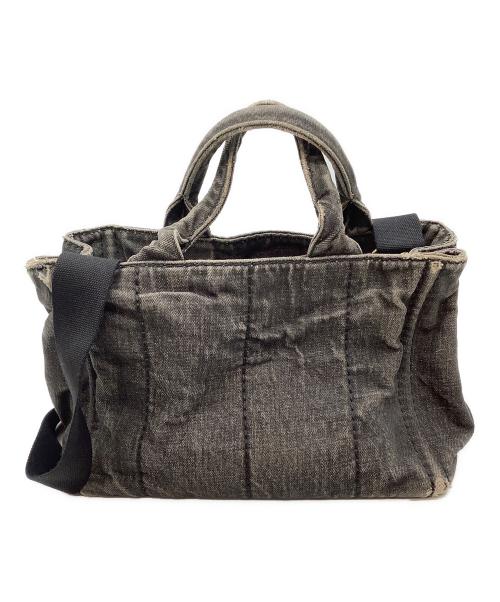 PRADA（プラダ）PRADA (プラダ) 2WAYバッグ カナパ ブラックの古着・服飾アイテム