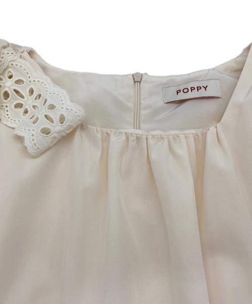 POPPY（ポピー）POPPY (ポピー) ビッグリボンロングワンピ クリーム サイズ:SIZE Lの古着・服飾アイテム