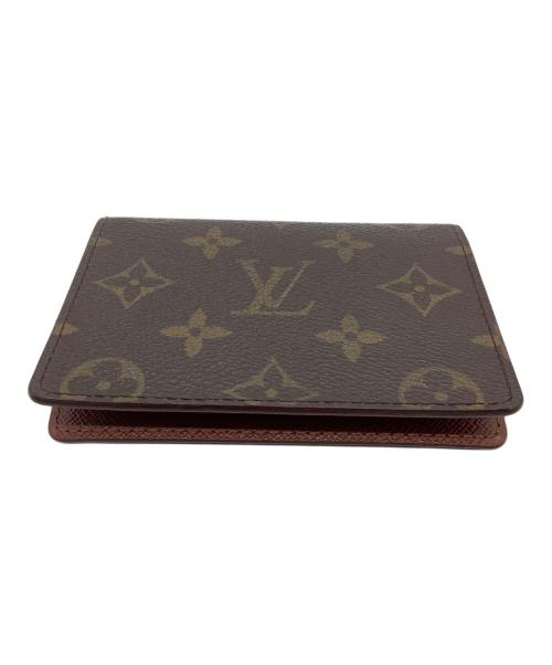 LOUIS VUITTON（ルイ ヴィトン）LOUIS VUITTON (ルイ ヴィトン) パスケース ポルト2カルト・ヴェルティカル ブラウンの古着・服飾アイテム