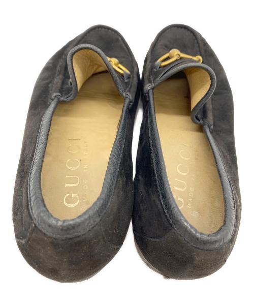 GUCCI（グッチ）GUCCI (グッチ) ビットローファー ブラック サイズ:SIZE 39 1/2(約24.5㎝)の古着・服飾アイテム