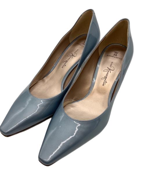 GINZA kanematsu（ギンザ カネマツ）GINZA kanematsu (ギンザ カネマツ) グラデーションヒール エナメルパンプス ブルー サイズ:SIZE 24cmの古着・服飾アイテム