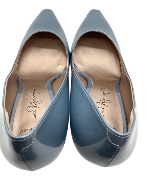 GINZA kanematsu（ギンザ カネマツ）GINZA kanematsu (ギンザ カネマツ) グラデーションヒール エナメルパンプス ブルー サイズ:SIZE 24cmの古着・服飾アイテム