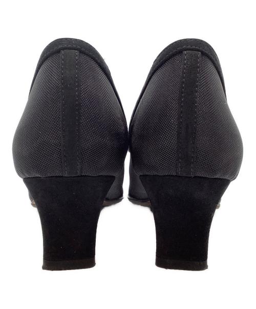 GINZA kanematsu（ギンザ カネマツ）GINZA kanematsu (ギンザ カネマツ) チュールコンビパンプス ブラック サイズ:SIZE 23.5cmの古着・服飾アイテム