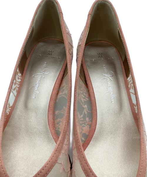 GINZA kanematsu（ギンザ カネマツ）GINZA kanematsu (ギンザ カネマツ) チュールコンビパンプス ピンク サイズ:SIZE 23.5cmの古着・服飾アイテム