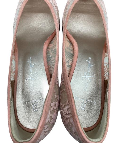 GINZA kanematsu（ギンザ カネマツ）GINZA kanematsu (ギンザ カネマツ) チュールコンビパンプス ピンク サイズ:SIZE 23.5cmの古着・服飾アイテム