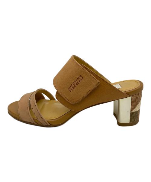 MACKINTOSH PHILOSOPHY（マッキントッシュ フィロソフィー）MACKINTOSH PHILOSOPHY (マッキントッシュ フィロソフィー) ベルクロストラップミュールサンダル ベージュ サイズ:SIZE M (23.5cm)の古着・服飾アイテム