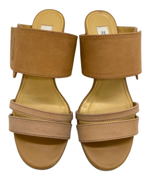 MACKINTOSH PHILOSOPHY（マッキントッシュ フィロソフィー）MACKINTOSH PHILOSOPHY (マッキントッシュ フィロソフィー) ベルクロストラップミュールサンダル ベージュ サイズ:SIZE M (23.5cm)の古着・服飾アイテム