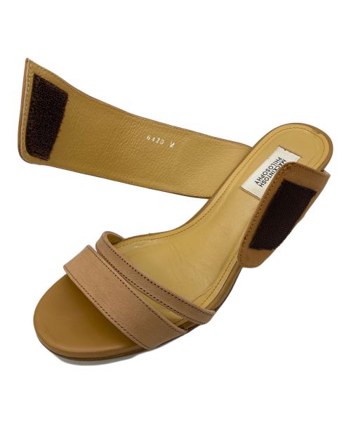 MACKINTOSH PHILOSOPHY（マッキントッシュ フィロソフィー）MACKINTOSH PHILOSOPHY (マッキントッシュ フィロソフィー) ベルクロストラップミュールサンダル ベージュ サイズ:SIZE M (23.5cm)の古着・服飾アイテム