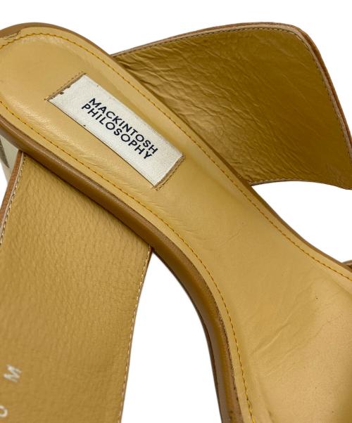 MACKINTOSH PHILOSOPHY（マッキントッシュ フィロソフィー）MACKINTOSH PHILOSOPHY (マッキントッシュ フィロソフィー) ベルクロストラップミュールサンダル ベージュ サイズ:SIZE M (23.5cm)の古着・服飾アイテム