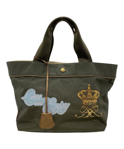 A.D.M.J.（エーディーエムジェイ）A.D.M.J. (エーディーエムジェイ) トートバッグ グリーンの古着・服飾アイテム