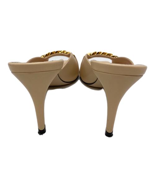 GUCCI（グッチ）GUCCI (グッチ) チェーンモチーフミュール ピンク サイズ:SIZE 36の古着・服飾アイテム