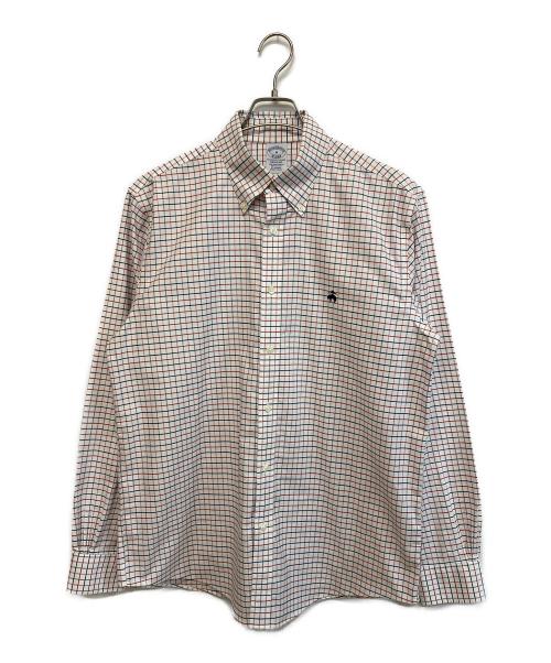 BROOKS BROTHERS（ブルックスブラザーズ）BROOKS BROTHERS (ブルックスブラザーズ) 長袖シャツ レッド×ネイビー サイズ:SIZE US Mの古着・服飾アイテム