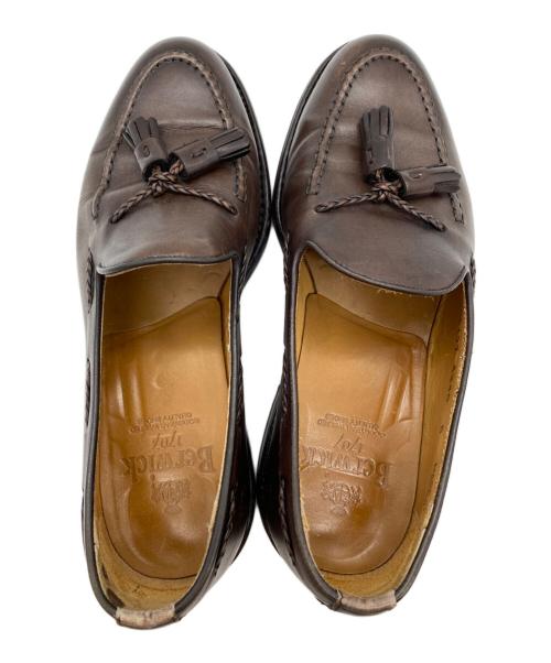 berwick（バーウィック）berwick (バーウィック) タッセルローファー ブラウン サイズ:SIZE UK6の古着・服飾アイテム
